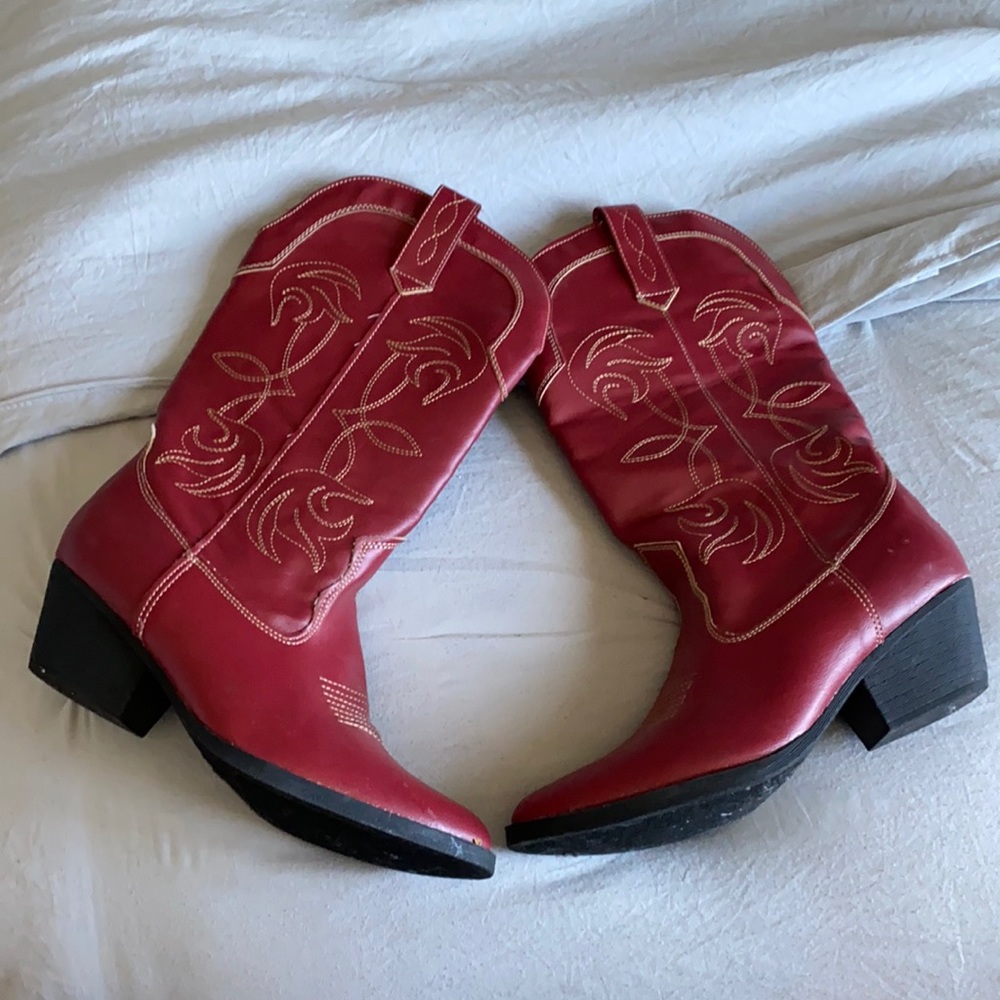 Leather boots